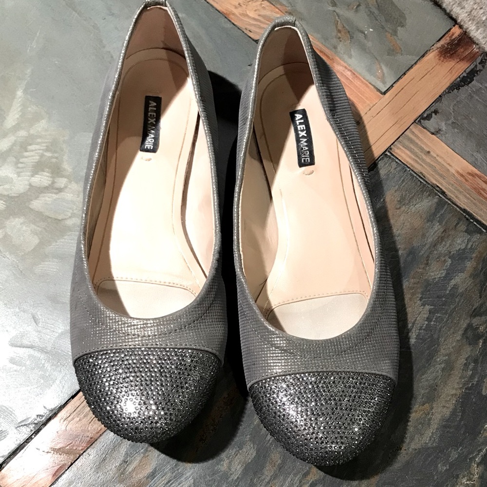Alex Marie Silver Flats 6